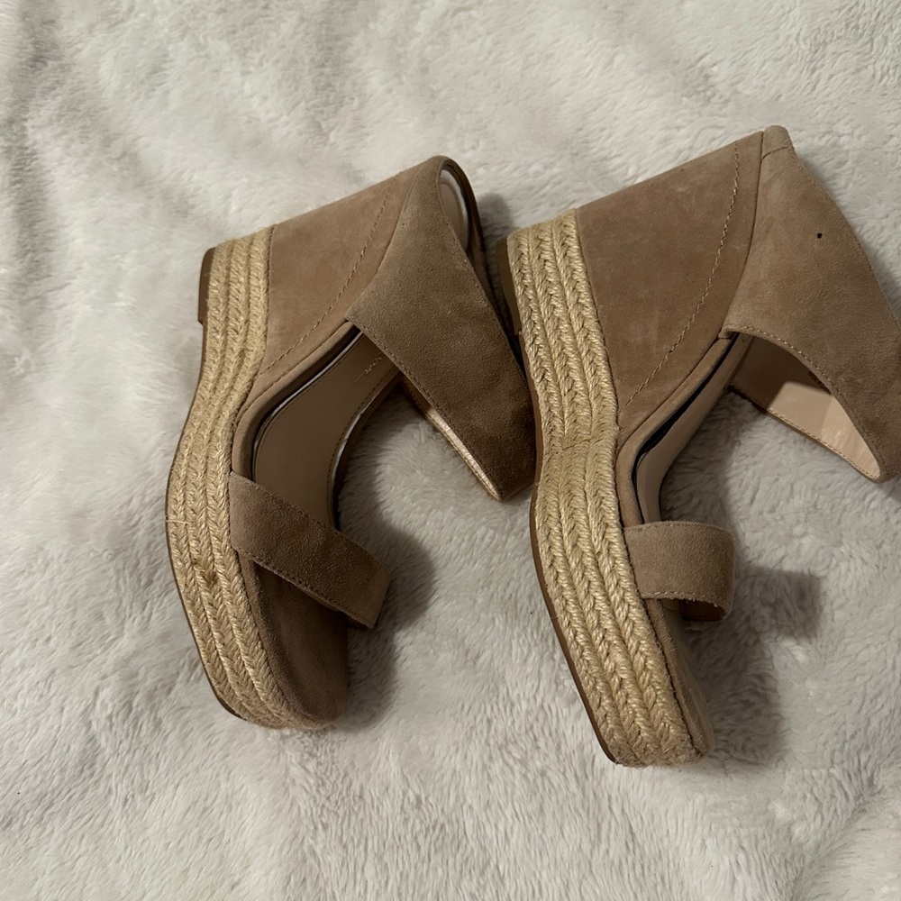 Jessica Simpson Brown Wedge Sandals - Picture 4 of 5